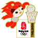Beijing 2008 Huanhuan Basketball Olympic Sports Pin