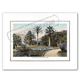 Vintage Greek City Photos Attica - City of Athens, Royal Garden Vasilikos Kipos (1907)