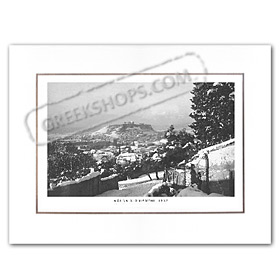 Vintage Greek City Photos Attica - City of Athens, Athens in snow (1932)