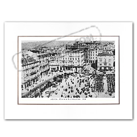 Vintage Greek City Photos Attica - City of Athens, Syntagma Square (1934)