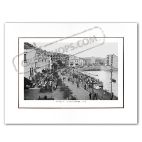 Vintage Greek City Photos Peloponnese - Corinthia, Loutraki, Port view (1934)
