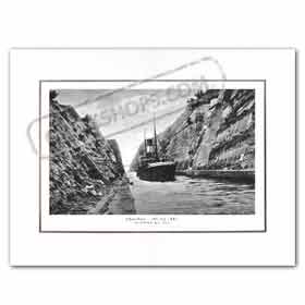 Vintage Greek City Photos Peloponnese - Corinthia, Corinth, Isthmus (1914)