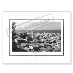 Vintage Greek City Photos Peloponnese - Achaia, Patras, city view (1955)