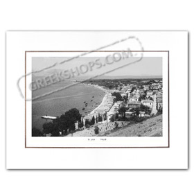 Vintage Greek City Photos Peloponnese - Achaia, Aigion, city view (1950)