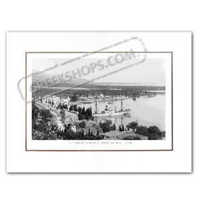 Vintage Greek City Photos Peloponnese - Achaia, Aigion, Alonia view (1955)
