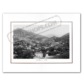 Vintage Greek City Photos Peloponnese - Achaia, Kalavrita, city view (1935)