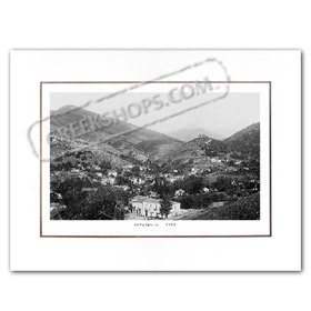 Vintage Greek City Photos Peloponnese - Achaia, Kalavrita, city view (1935)