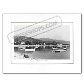 Vintage Greek City Photos Peloponnese - Achaia, Selianitika, port view (1960)