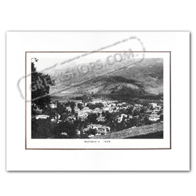 Vintage Greek City Photos Peloponnese - Achaia, Kalavrita, city view (1950)