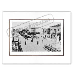 Vintage Greek City Photos Peloponnese - Helia, Amaliada, Central Square (1934)