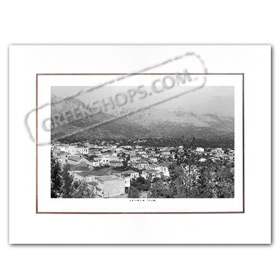 Vintage Greek City Photos Peloponnese - Lakonia, Sparti, City view (1950)