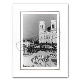 Vintage Greek City Photos Peloponnese - Arcadia, Tripolis, St. Basil Church (1920)