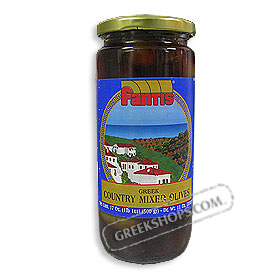 Greek Country Mixed Olives 17oz jar