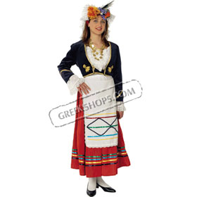 Corfu Girl Costume for ages 8-16 Style 300017