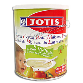 Greek Baby Instant Wheat Cereal with Milk and Fruits - 5 month +