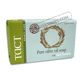 Tact Pure Olive Oil Soap with Aloe Extracts (4.41oz)
