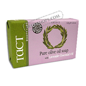 Tact Pure Olive Oil Soap with Lavender Essential Oil (4.41oz)
