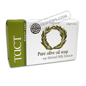 Tact Pure Olive Oil Soap with Almond Milk Extracts (4.41oz)