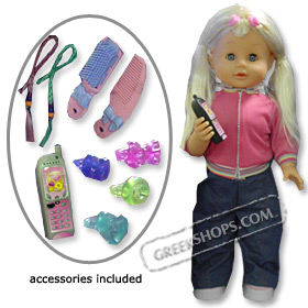 Selina, Childrens Greek Interactive Talking and Walking Doll