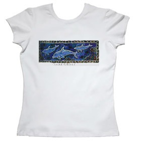 Dolphins Greece Womens Tshirt Style 450b