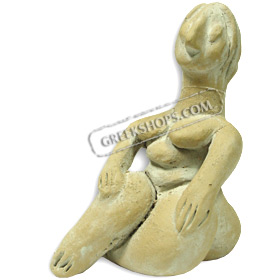 Neolithic Female Figurine replica from Farsala, Athanassakeion Museum of Volos