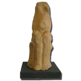 Seated Female Terracotta Figurine 20cm (7.87in)