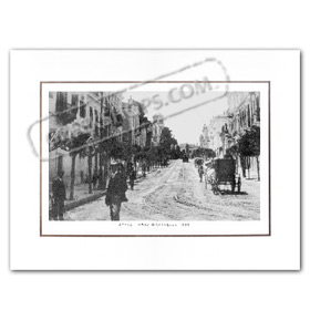 Vintage Greek City Photos Attica - City of Athens, Fillelinon Street (1910)