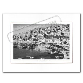 Vintage Greek City Photos Attica - Pireaus, Tourkolimano (1955)