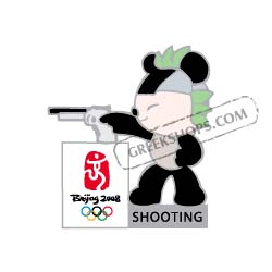 Beijing 2008 Jingjing Shooting Olympic Sports Pin