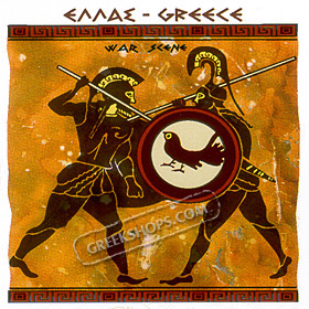 Greek War Scene Tshirt Style D8