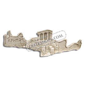 Ancient Greek Map of Crete Magnet