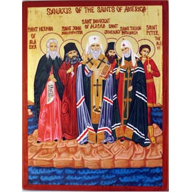 Synaxis of the American Saints - 19x25cm
