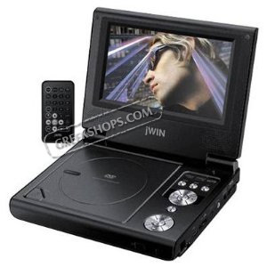 JWIN JDVD768 7-Inch Portable Multi - Region DVD Player
