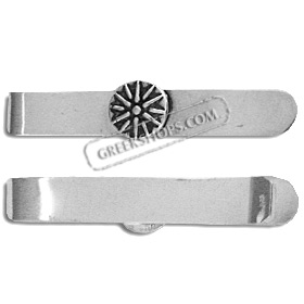 Sterling Silver Tie Clip - Vergina Star