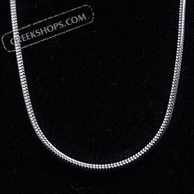Silver Snake Chain - 1mm diameter - 18" length
