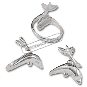 Sterling Silver Ring - Minoan Dolphin 