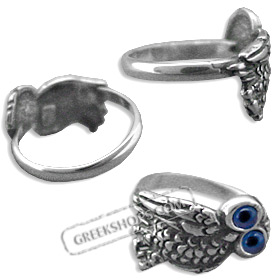 Sterling Silver Ring - Owl