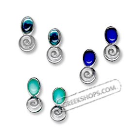 Sterling Silver Earrings - Swirl Post (13mm)