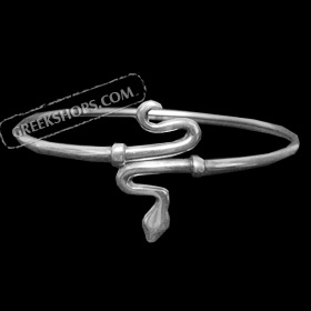 Sterling Silver Cuff Bracelet - Serpent (65mm)