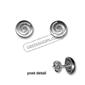Sterling Silver Earrings - Swirl (10mm)