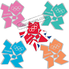 London 2012 Pins Set - Logos (5 Pins)