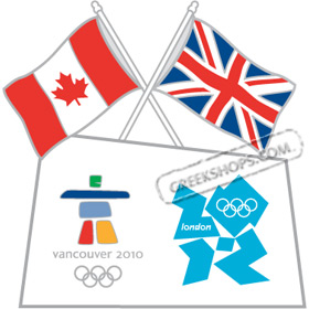 London 2012 Vancouver / London Bridge Pin