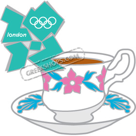 London 2012 Cup of Tea Pin