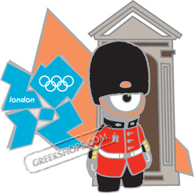 London 2012 Mascot Wenlock Palace Guard Pin