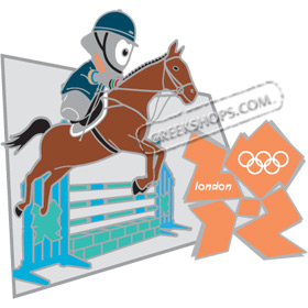 London 2012 Mascot Wenlock Equestrian Sports Pin