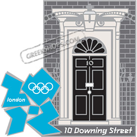 London 2012 10 Downing Street Pin