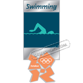 London 2012 Swimming Pictogram Pin