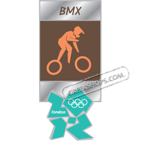 London 2012 BMX Pictogram Pin