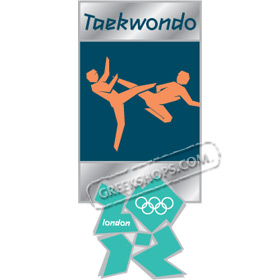 London 2012 Taekwondo Pictogram Pin