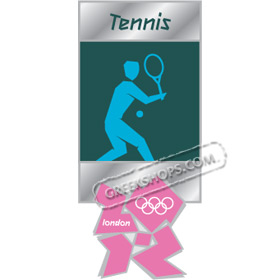 London 2012 Tennis Pictogram Pin